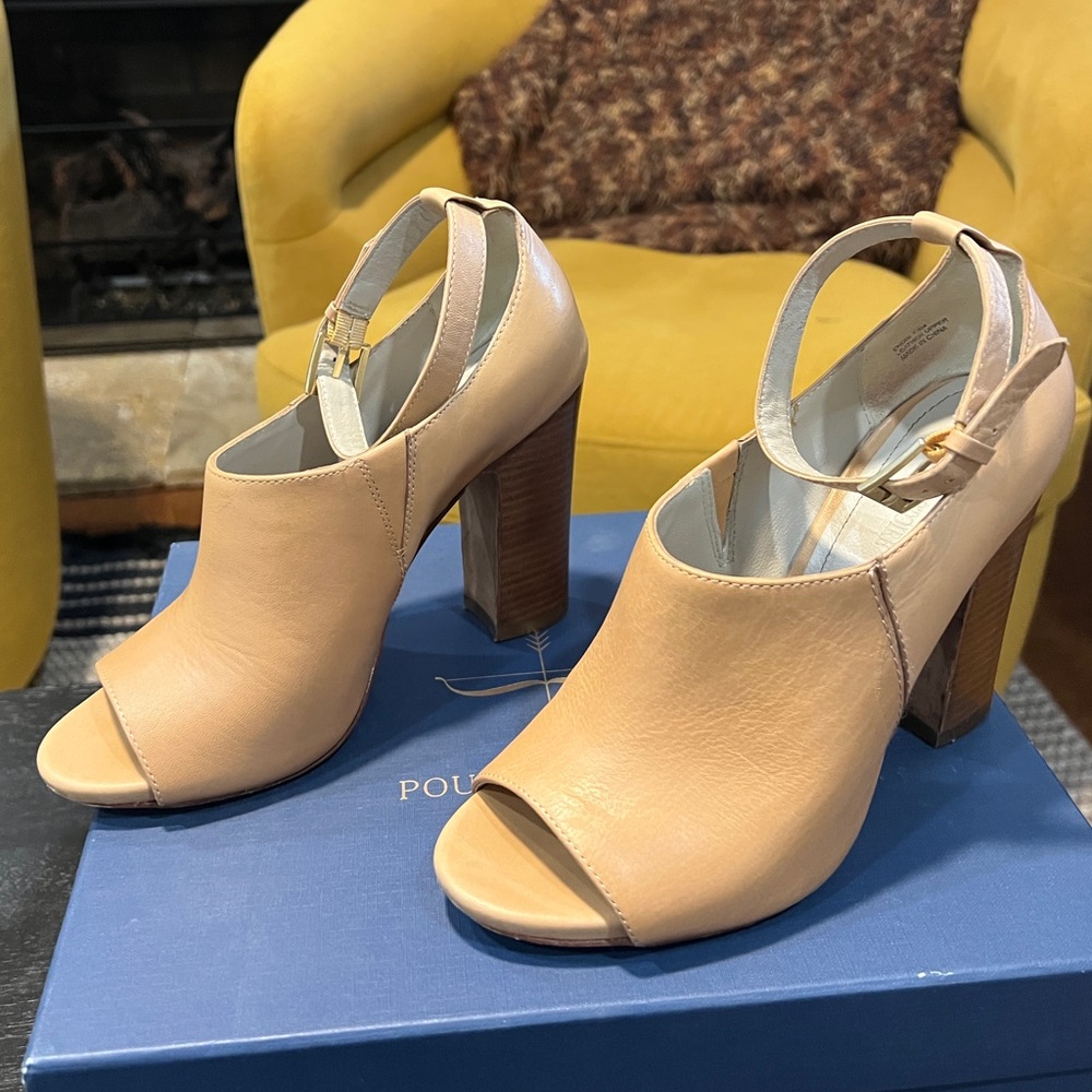 Peep Toe Chunky Heels